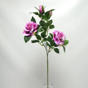 RAMO 2 ROSE E 2 BOCCIOLI 67CM fuxia (Cod. 31643-05)