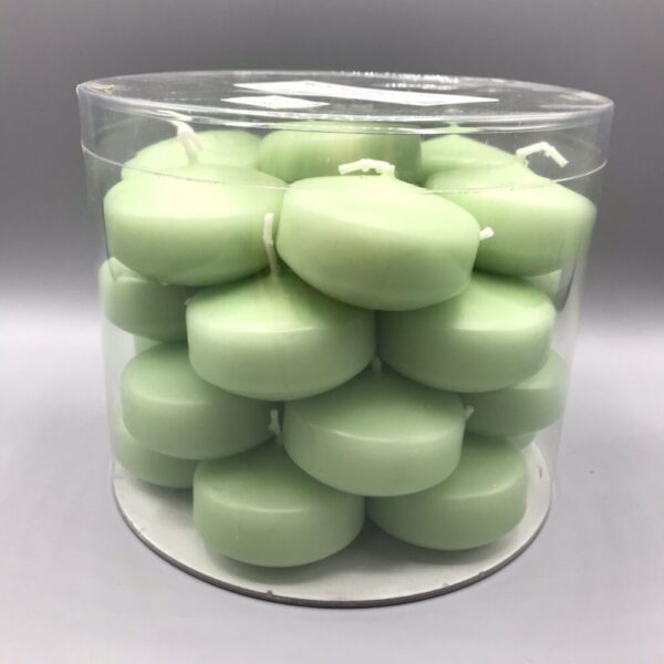 CANDELE GALLEGGIANTI CONFEZIONE PZ 28 30X50MM. verde-chiaro (Cod. 6809-05)