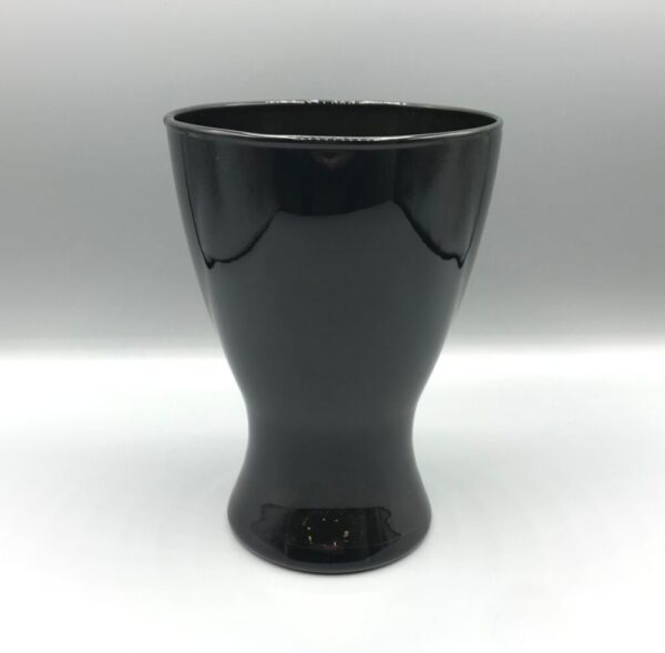 VASO VETRO NERO H17,5 D12,5  (Cod. 15293-01)