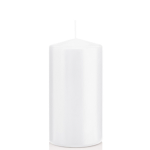 MOCCOLO DIAM. 80 MM  H15 CM (90H) 4 pz bianco (Cod. 1225-01)