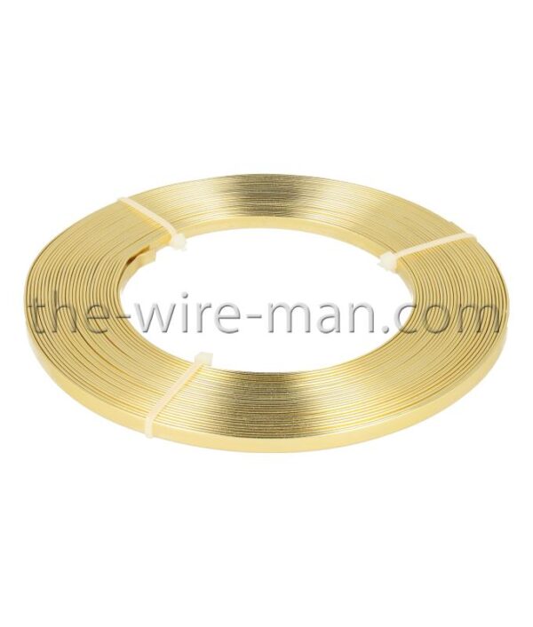  ALLUMINIO PIATTO STAMPATO 5MM 10MT oro (Cod. 24993-01)