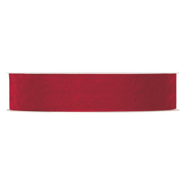 NASTRO VELLUTO DOUBLE VELVET MM40 X 30 MT  rosso (Cod. 32130-01)