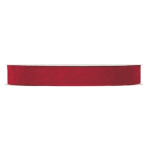 NASTRO VELLUTO DOUBLE VELVET MM25 X 30MT  rosso (Cod. 30724-01)