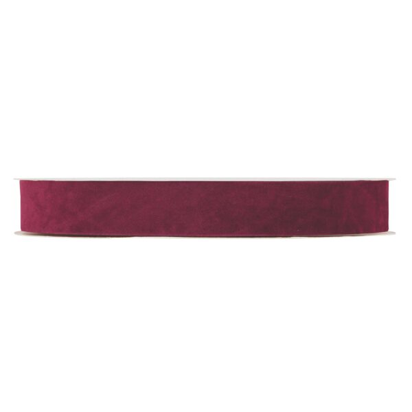 NASTRO VELLUTO DOUBLE VELVET MM25 X 30MT  bordeaux (Cod. 30724-05)