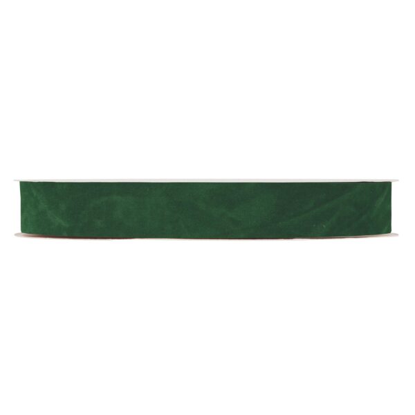 NASTRO VELLUTO DOUBLE VELVET MM25 X 30MT  verde-scuro (Cod. 30724-07)