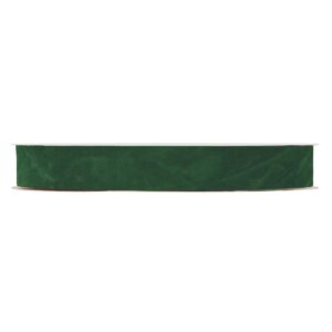 NASTRO VELLUTO DOUBLE VELVET MM25 X 30MT  verde-scuro (Cod. 30724-07)