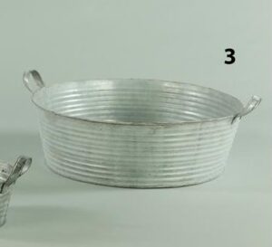 CIOTOLA LATTA RIGATA CON MANICI D40 H13/16  (Cod. 31658-01)