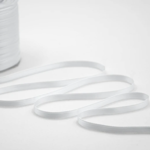 NASTRO DOPPIO RASO ALTA QUALITA' MM. 6 MT.100 bianco-ottico-13 (Cod. 7038-06)