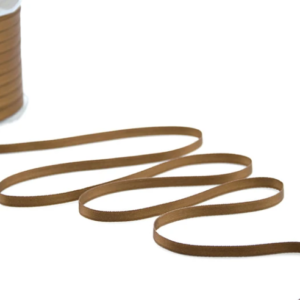 NASTRO DOPPIO RASO ALTA QUALITA' MM. 6 MT.100 marrone-44 (Cod. 7038-17)