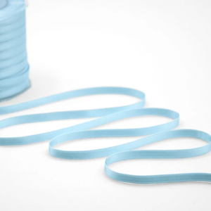 NASTRO DOPPIO RASO ALTA QUALITA' MM. 6 MT.100 azzurro-baby-593 (Cod. 7038-22)
