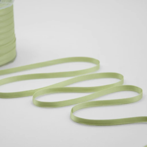 NASTRO DOPPIO RASO ALTA QUALITA' MM. 6 MT.100 verde-prato-7 (Cod. 7038-24)