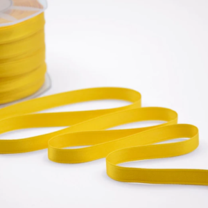 NASTRO DOPPIO RASO ALTA QUALITA' MM.10 MT.100 giallo-sole-1006 (Cod. 1050-02)