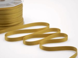 NASTRO DOPPIO RASO ALTA QUALITA' MM.10 MT.100 senape-1085 (Cod. 1050-04)