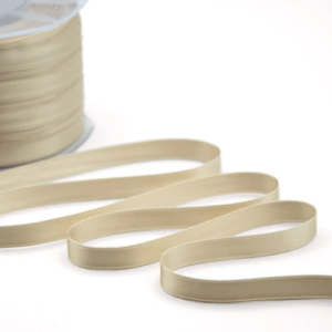 NASTRO DOPPIO RASO ALTA QUALITA' MM.10 MT.100 beige-2 (Cod. 1050-13)