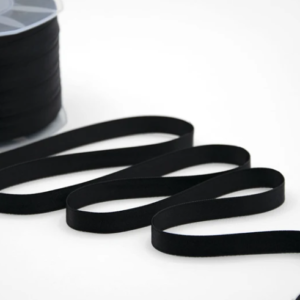 NASTRO DOPPIO RASO ALTA QUALITA' MM.10 MT.100 nero-33 (Cod. 1050-16)