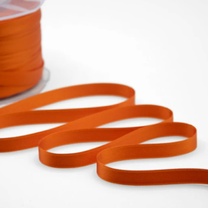 NASTRO DOPPIO RASO ALTA QUALITA' MM.10 MT.100 arancione-40 (Cod. 1050-21)