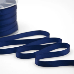 NASTRO DOPPIO RASO ALTA QUALITA' MM.10 MT.100 blu-scuro-426 (Cod. 1050-24)