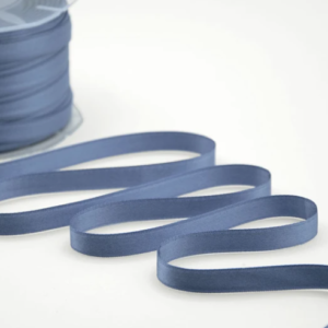 NASTRO DOPPIO RASO ALTA QUALITA' MM.10 MT.100 azzurro-avio-43 (Cod. 1050-26)