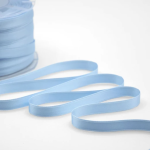 NASTRO DOPPIO RASO ALTA QUALITA' MM.10 MT.100 azzurro-baby-593 (Cod. 1050-37)