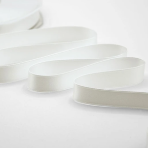 NASTRO DOPPIO RASO ALTA QUALITA' MM.16 MT.50 bianco-naturale-1 (Cod. 1052-01)