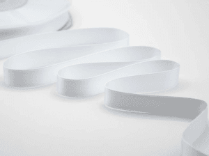 NASTRO DOPPIO RASO ALTA QUALITA' MM.16 MT.50 bianco-ottico-13 (Cod. 1052-09)