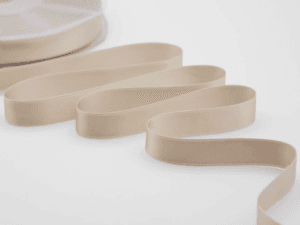 NASTRO DOPPIO RASO ALTA QUALITA' MM.16 MT.50 beige-2 (Cod. 1052-12)