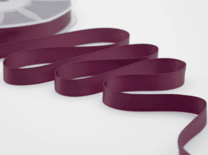 NASTRO DOPPIO RASO ALTA QUALITA' MM.16 MT.50 bordeaux-scuro-38 (Cod. 1052-19)