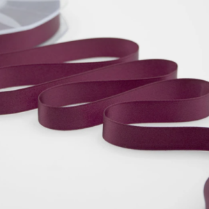 NASTRO DOPPIO RASO ALTA QUALITA' MM.16 MT.50 bordeaux-scuro-38 (Cod. 1052-19)