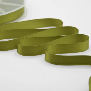 NASTRO DOPPIO RASO ALTA QUALITA' MM.16 MT.50 verde-muschio-39 (Cod. 1052-20)