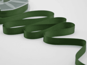 NASTRO DOPPIO RASO ALTA QUALITA' MM.16 MT.50 verde-inglese-633 (Cod. 1052-40)