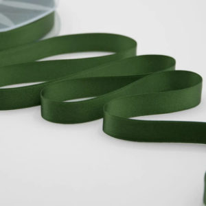 NASTRO DOPPIO RASO ALTA QUALITA' MM.16 MT.50 verde-inglese-633 (Cod. 1052-40)