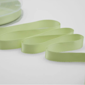 NASTRO DOPPIO RASO ALTA QUALITA' MM.16 MT.50 verde-prato-7 (Cod. 1052-46)