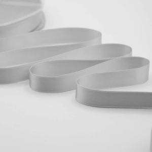 NASTRO DOPPIO RASO ALTA QUALITA' MM.16 MT.50 grigio-perla-73 (Cod. 1052-47)