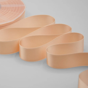 NASTRO DOPPIO RASO ALTA QUALITA' MM.25 MT.50 salmone-chiaro-121 (Cod. 1053-08)