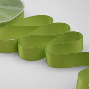 NASTRO DOPPIO RASO ALTA QUALITA' MM.25 MT.50 verde-pistacchio-139 (Cod. 1053-11)