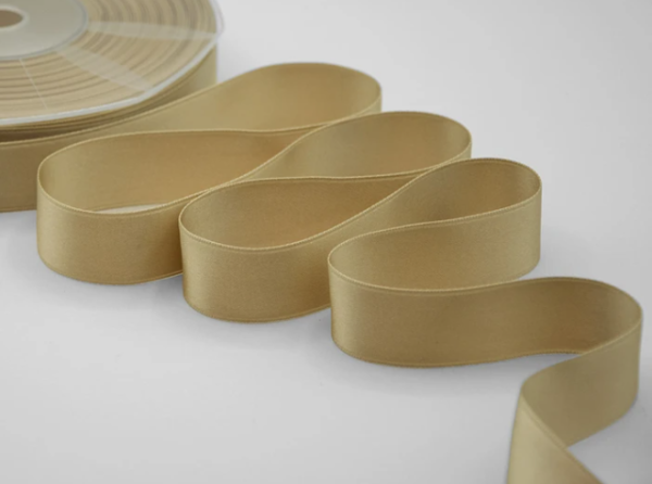 NASTRO DOPPIO RASO ALTA QUALITA' MM.25 MT.50 beige-2 (Cod. 1053-13)