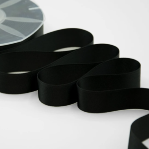 NASTRO DOPPIO RASO ALTA QUALITA' MM.25 MT.50 nero-33 (Cod. 1053-16)