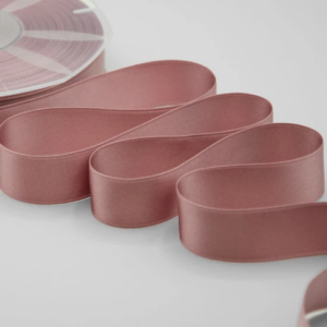 NASTRO DOPPIO RASO ALTA QUALITA' MM.25 MT.50 rosa-antico-37 (Cod. 1053-18)
