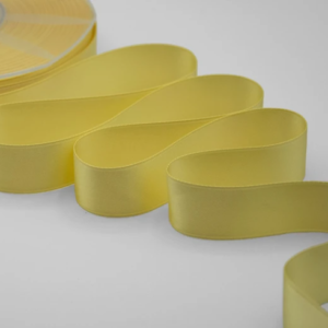 NASTRO DOPPIO RASO ALTA QUALITA' MM.25 MT.50 giallo-428 (Cod. 1053-25)