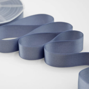 NASTRO DOPPIO RASO ALTA QUALITA' MM.25 MT.50 azzurro-avio-43 (Cod. 1053-26)