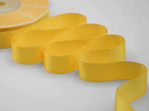 NASTRO DOPPIO RASO ALTA QUALITA' MM.25 MT.50 giallo-430 (Cod. 1053-27)
