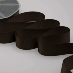 NASTRO DOPPIO RASO ALTA QUALITA' MM.25 MT.50 cacao-49 (Cod. 1053-31)