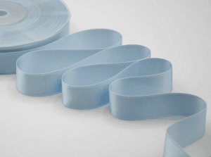 NASTRO DOPPIO RASO ALTA QUALITA' MM.25 MT.50 azzurro-baby-593 (Cod. 1053-38)