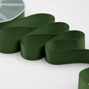 NASTRO DOPPIO RASO ALTA QUALITA' MM.25 MT.50 verde-inglese-633 (Cod. 1053-40)