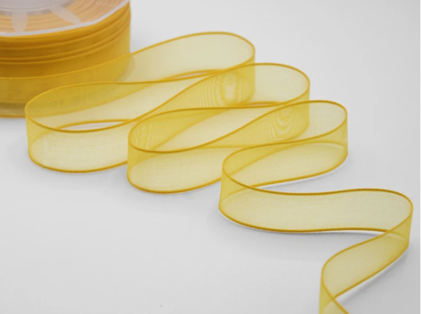 NASTRO VELO BORDI RASO MM.10 MT.50 giallo-sole (Cod. 1051-01)