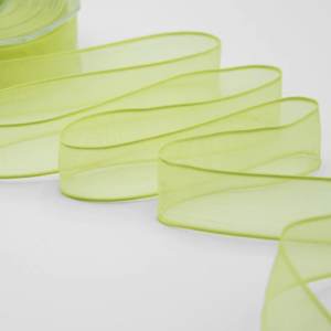 NASTRO VELO BORDI RAME MM.40 MT.25 verde-acido (Cod. 5512-04)