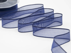 NASTRO VELO BORDI RAME MM.40 MT.25 blu-scuro (Cod. 5512-11)