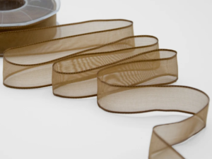 NASTRO VELO BORDI RAME MM.40 MT.25 marrone-44 (Cod. 5512-12)