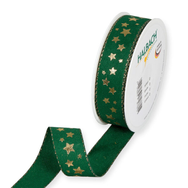 NASTRO LITTLE STARS MM25 18MT verde (Cod. 32279-03)