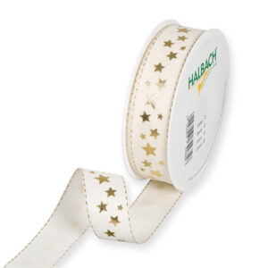 NASTRO LITTLE STARS MM25 18MT crema (Cod. 32279-05)